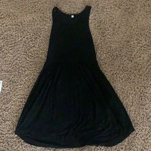 Women's Sleeveless Loose Plain Dresses Casual Short Dress with Pockets